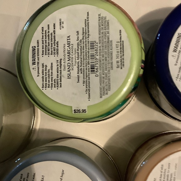 Bath & Body Works Candle Set - Blue, Purple, Pink, White - Picture 8 of 11